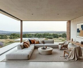 Une maison horizontale de 230 m² signée Arts & Beauté Studio s'étire à flanc de...