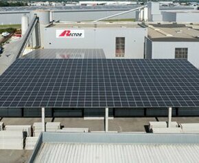 Rector lance une activité d’ombrières industrielles photovoltaïques en béton...