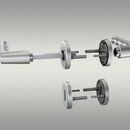 Poignées de porte à monter sans vis pour les poignées sur rosaces standards