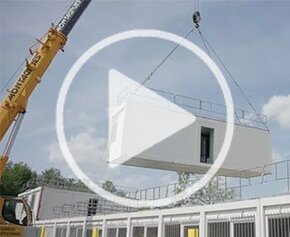 Gare Fort d’Aubervilliers : la base vie du chantier est en place