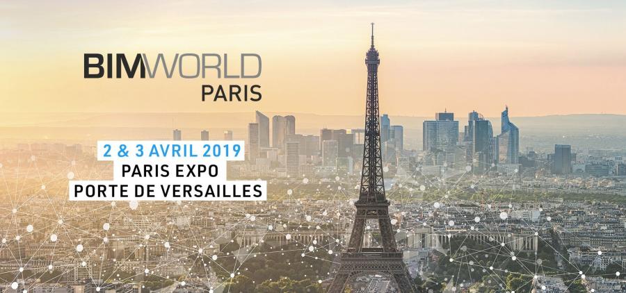 Rendez-vous au BIM World 2019 à Paris Expo Porte de Versailles les 2 et 3 avril