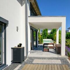 Cache pompe à chaleur et climatisation