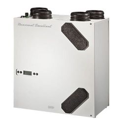 Double-flow ventilation unit