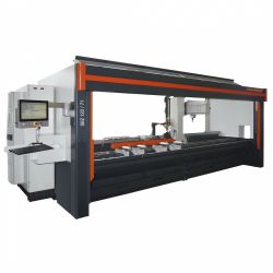 3-axis machining center for economical working of aluminum, PVC and steel profiles