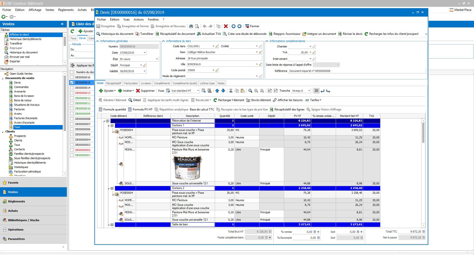 Logiciel De Devis Et Factures Con U Pour Les Professionnels Du B Timent Ebp B Timent Ebp