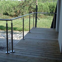 Stainless steel railing kit