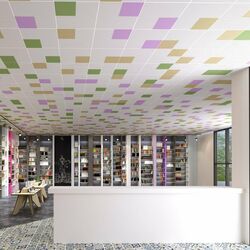 Customizable acoustic ceiling tiles