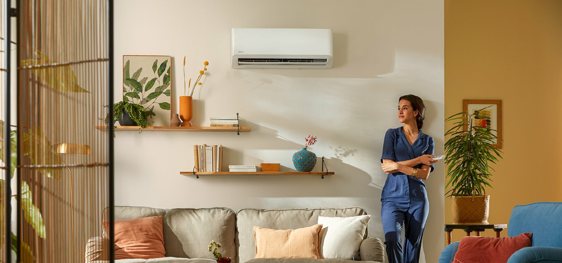 Pompe à chaleur air/air pour 80 à 100 m³ - © Qlima Illustration