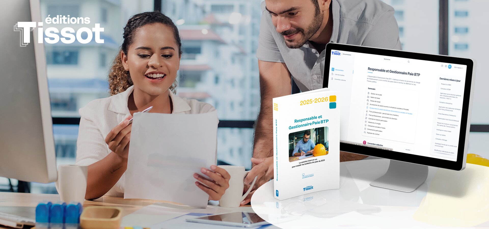 Toutes les informations pratiques pour gérer facilement la paie du BTP - © Éditions Tissot Illustration
