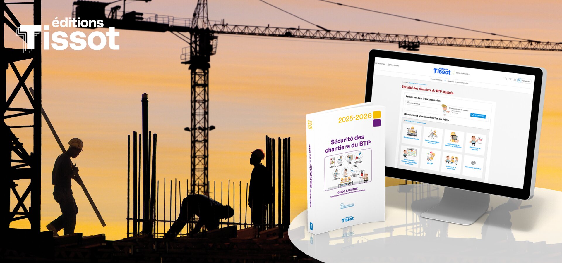 Le guide illustré pour la sécurité des chantiers du BTP - © Éditions Tissot Illustration