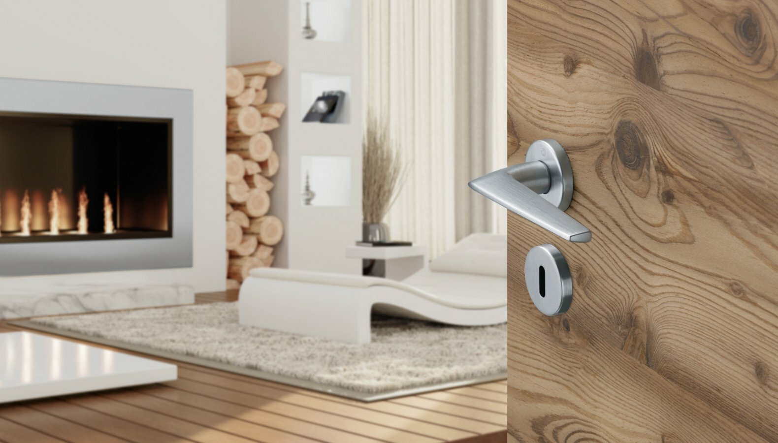 Une forme de poignée inédite en laiton - © HOPPE Illustration